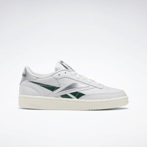 Reebok Club C 85 Turnschuhe Damen - DunkelGrün/Silber - DE 504-VLR